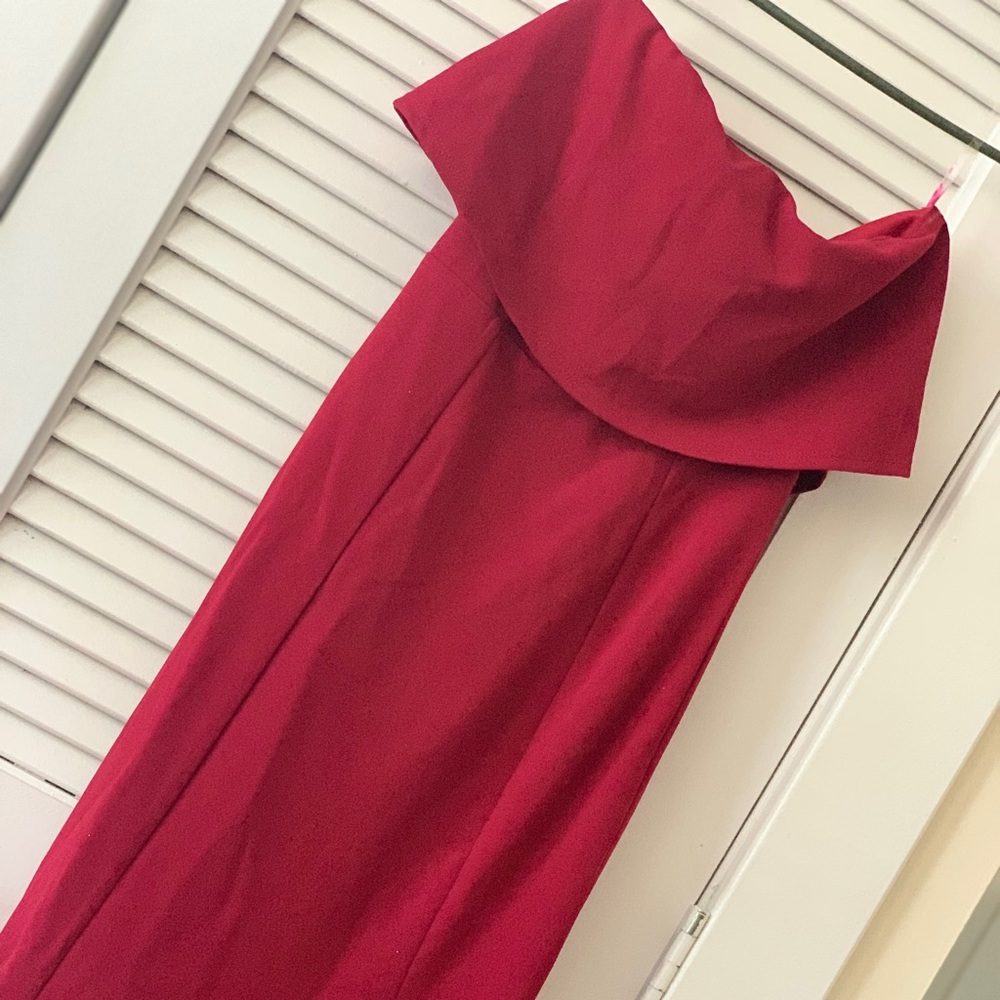 Long Red Evening Gown
